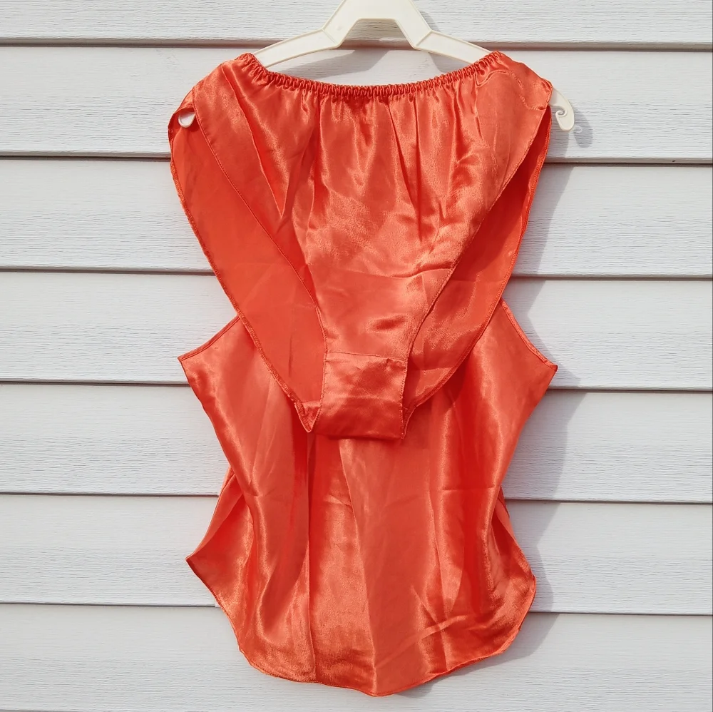NWOT! Vintage, Orange Bra and Panty Set, High Waisted, Also something in Black - Picture 7 of 7